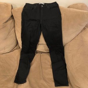 Levi black denim jeans